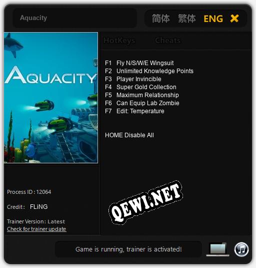Aquacity: Трейнер +7 [v1.4]