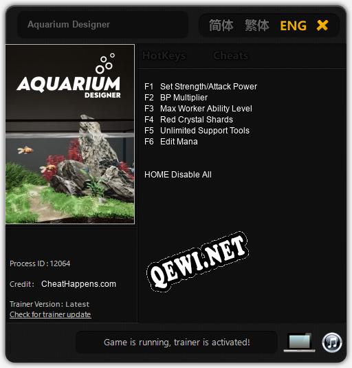 Трейнер для Aquarium Designer [v1.0.8]