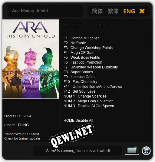 Ara: History Untold: Трейнер +15 [v1.3]