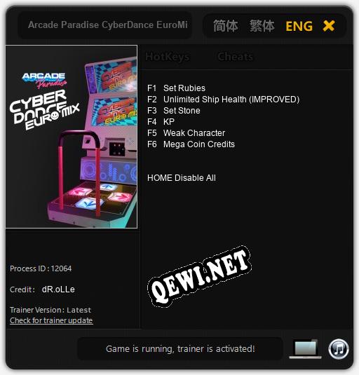 Arcade Paradise CyberDance EuroMix: Читы, Трейнер +6 [dR.oLLe]