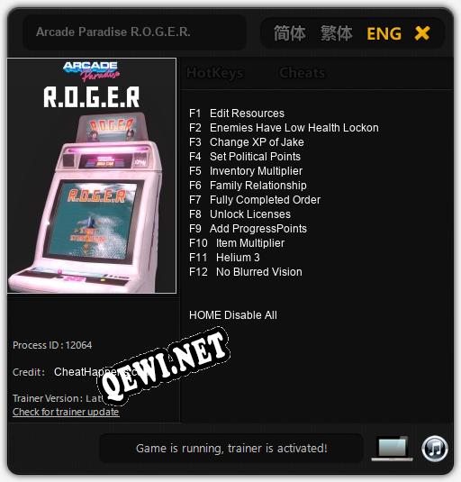 Arcade Paradise R.O.G.E.R.: Трейнер +12 [v1.2]