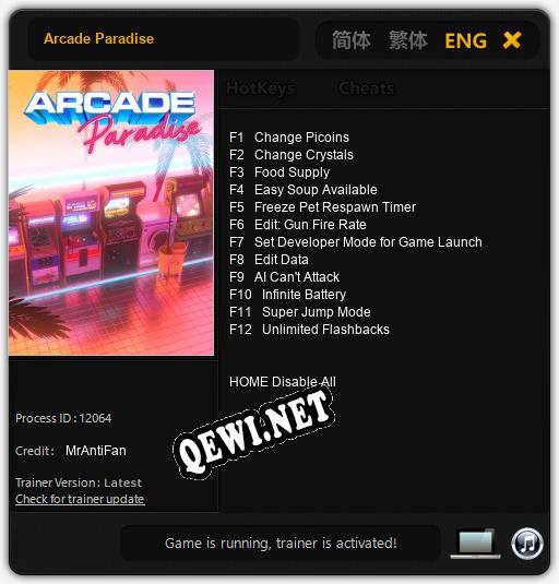 Трейнер для Arcade Paradise [v1.0.2]