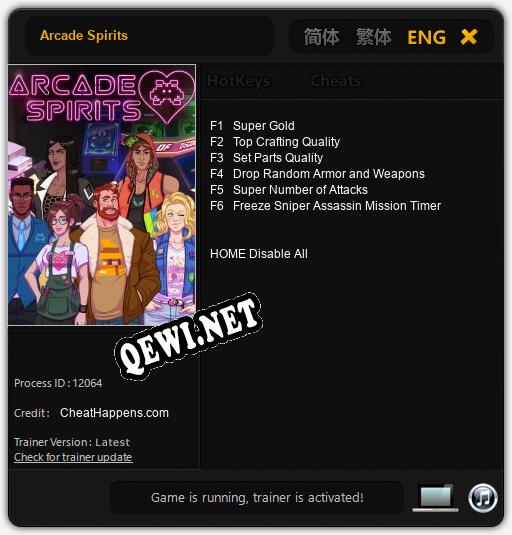Arcade Spirits: Читы, Трейнер +6 [CheatHappens.com]
