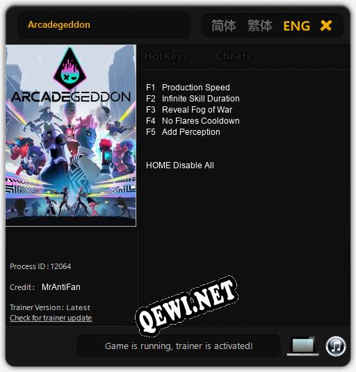Трейнер для Arcadegeddon [v1.0.1]