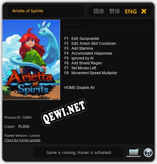 Arietta of Spirits: ТРЕЙНЕР И ЧИТЫ (V1.0.36)