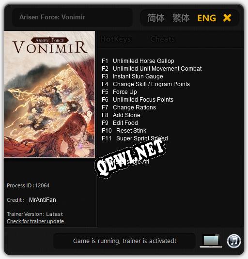 Arisen Force: Vonimir: Трейнер +11 [v1.9]