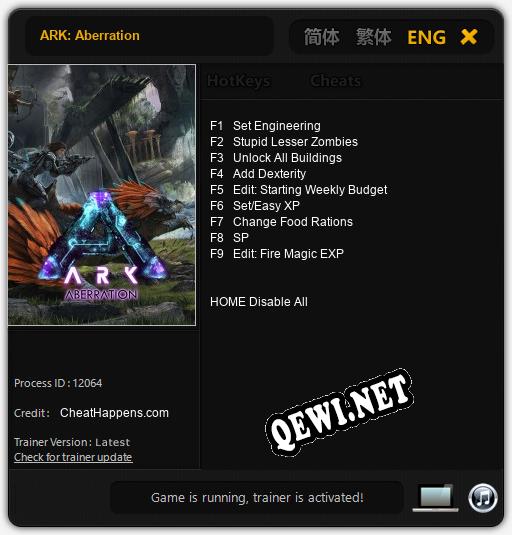 ARK: Aberration: Трейнер +9 [v1.1]