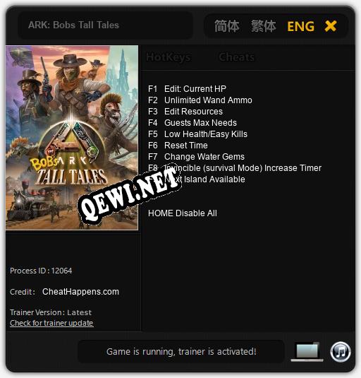 Трейнер для ARK: Bobs Tall Tales [v1.0.3]