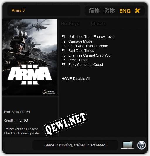 Arma 3: ТРЕЙНЕР И ЧИТЫ (V1.0.15)