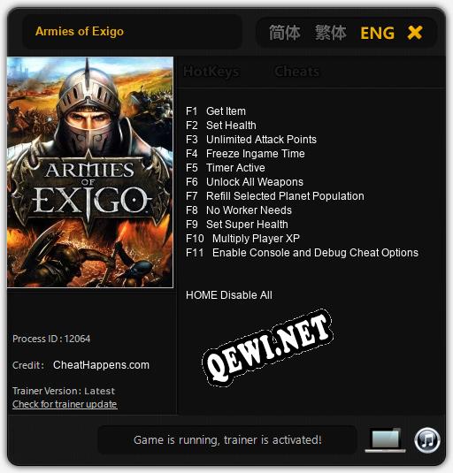 Armies of Exigo: Читы, Трейнер +11 [CheatHappens.com]