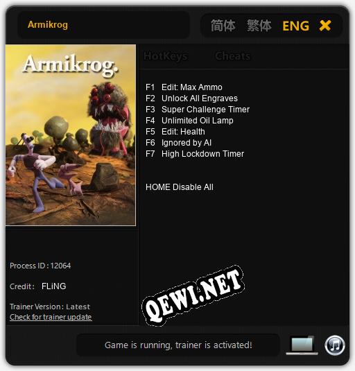 Armikrog: ТРЕЙНЕР И ЧИТЫ (V1.0.79)