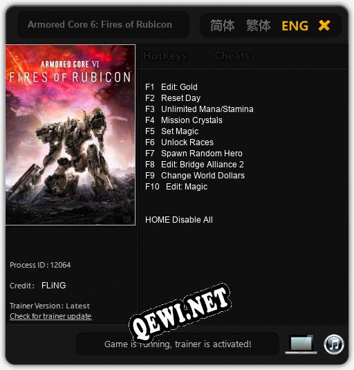 Armored Core 6: Fires of Rubicon: Читы, Трейнер +10 [FLiNG]