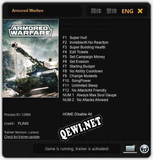 Armored Warfare: Читы, Трейнер +14 [FLiNG]