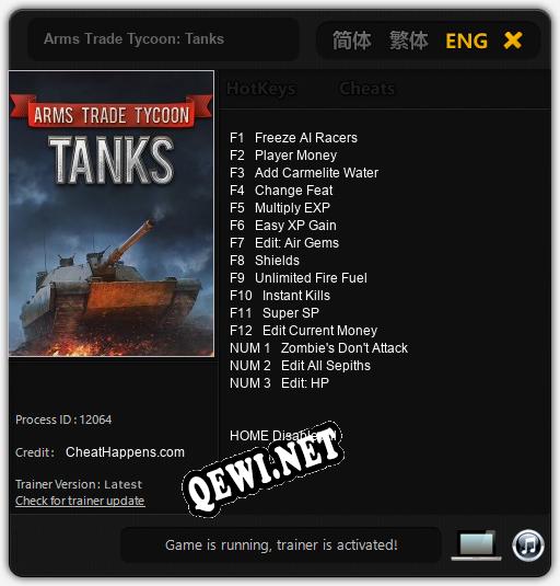Трейнер для Arms Trade Tycoon: Tanks [v1.0.6]