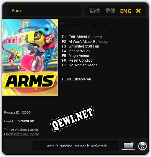 Arms: Трейнер +7 [v1.8]