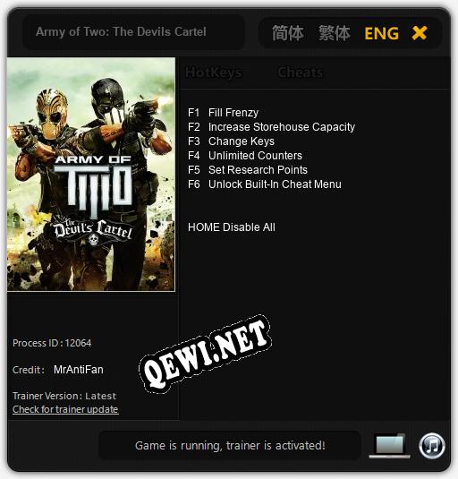 Army of Two: The Devils Cartel: Читы, Трейнер +6 [MrAntiFan]