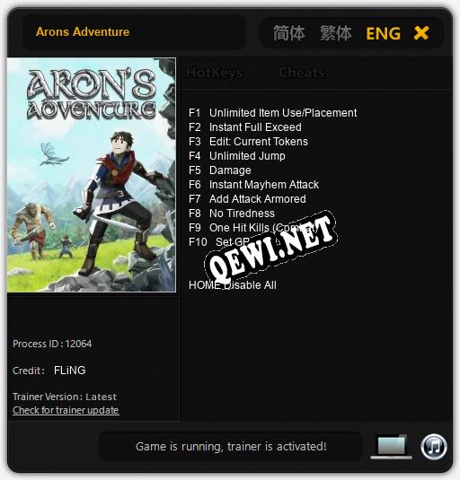 Arons Adventure: Читы, Трейнер +10 [FLiNG]