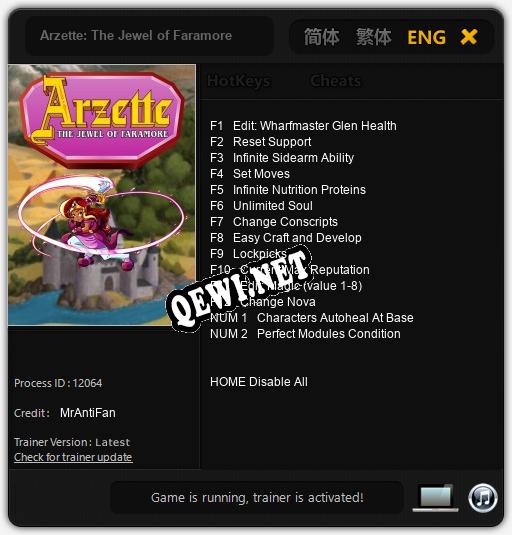 Arzette: The Jewel of Faramore: Читы, Трейнер +14 [MrAntiFan]