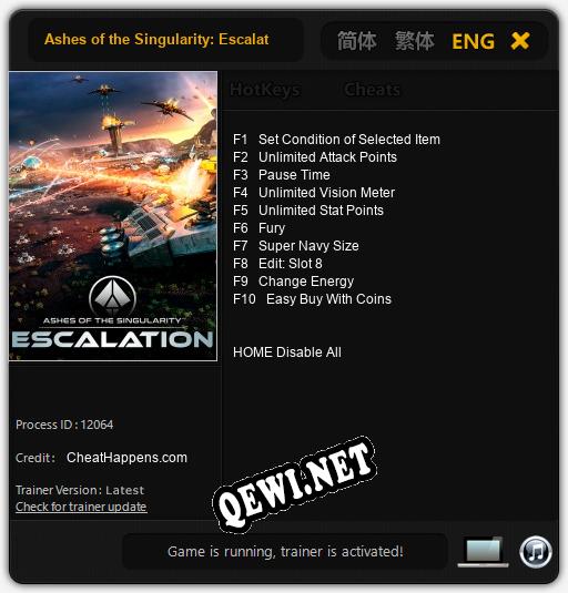 Ashes of the Singularity: Escalation: Читы, Трейнер +10 [CheatHappens.com]