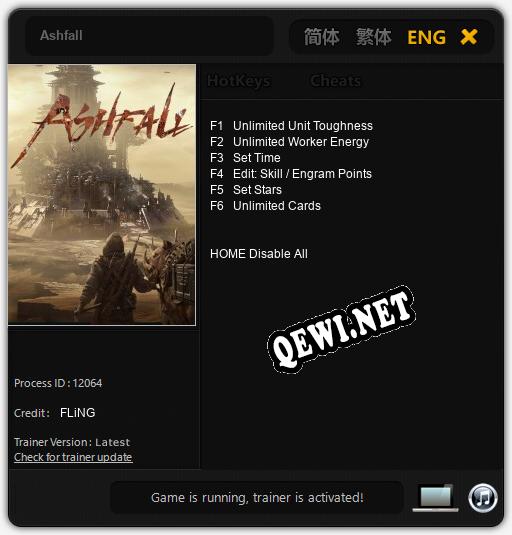 Ashfall: Трейнер +6 [v1.9]
