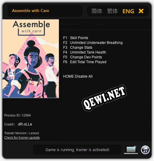 Assemble with Care: ТРЕЙНЕР И ЧИТЫ (V1.0.62)