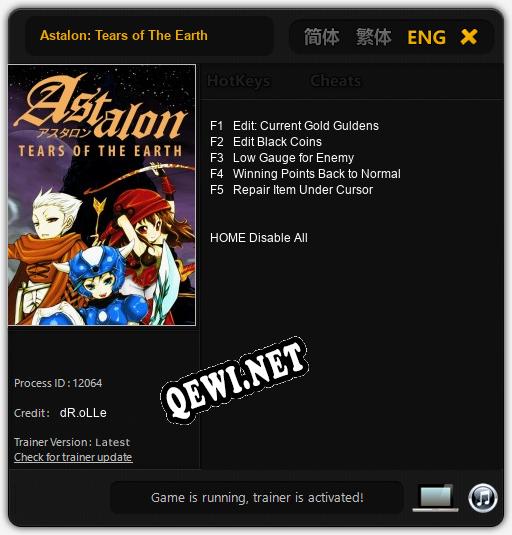 Astalon: Tears of The Earth: Читы, Трейнер +5 [dR.oLLe]