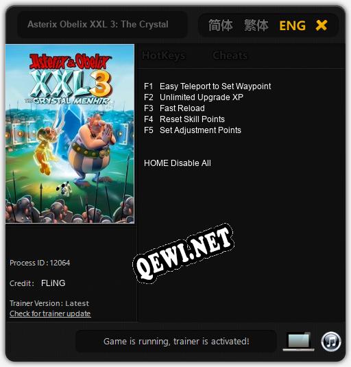 Asterix Obelix XXL 3: The Crystal Menhir: Трейнер +5 [v1.4]