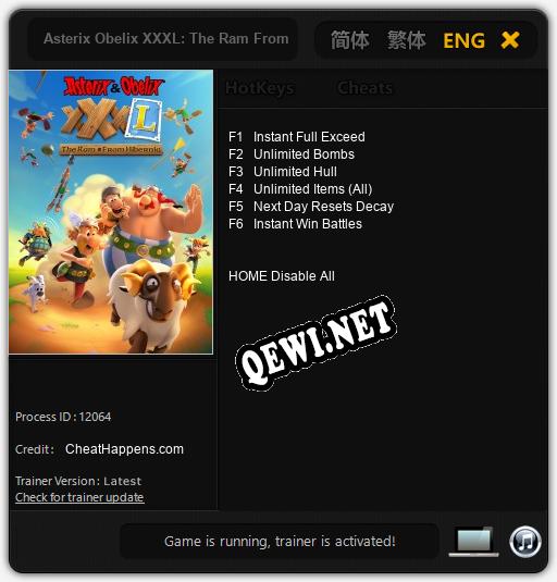 Asterix Obelix XXXL: The Ram From Hibernia: Читы, Трейнер +6 [CheatHappens.com]