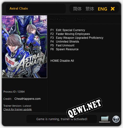 Трейнер для Astral Chain [v1.0.4]