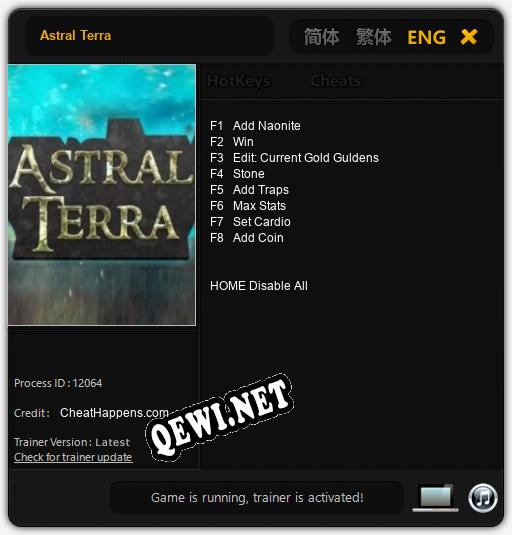 Astral Terra: ТРЕЙНЕР И ЧИТЫ (V1.0.83)