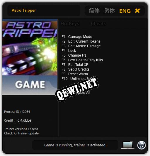 Astro Tripper: ТРЕЙНЕР И ЧИТЫ (V1.0.14)