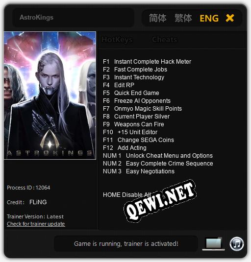 AstroKings: Читы, Трейнер +15 [FLiNG]