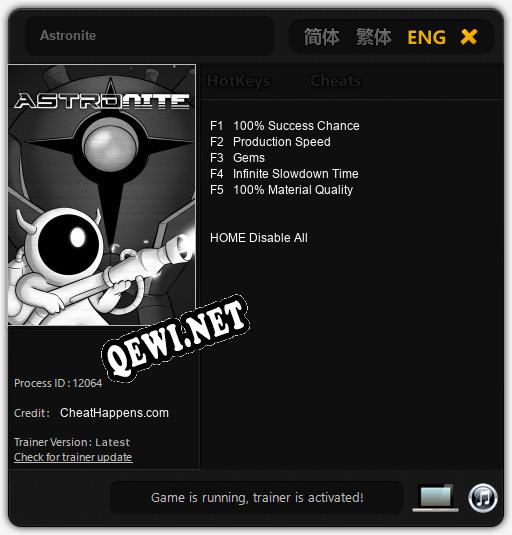 Astronite: Читы, Трейнер +5 [CheatHappens.com]