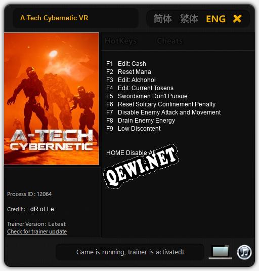 A-Tech Cybernetic VR: Читы, Трейнер +9 [dR.oLLe]