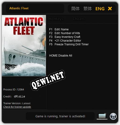 Atlantic Fleet: ТРЕЙНЕР И ЧИТЫ (V1.0.42)