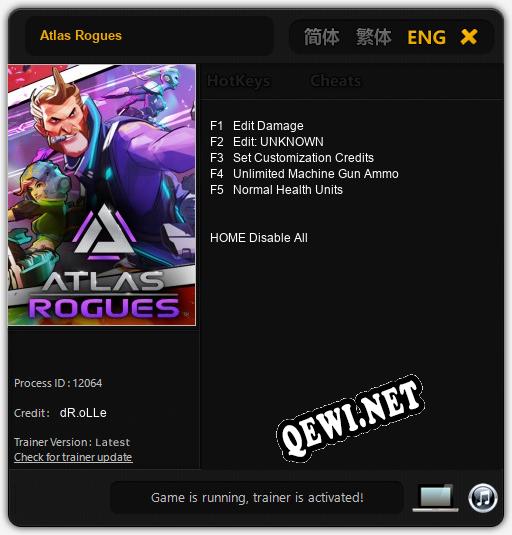 Atlas Rogues: Читы, Трейнер +5 [dR.oLLe]