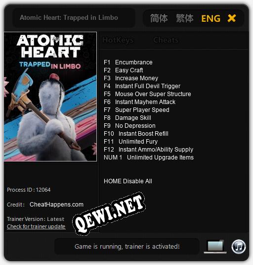 Atomic Heart: Trapped in Limbo: Трейнер +13 [v1.1]