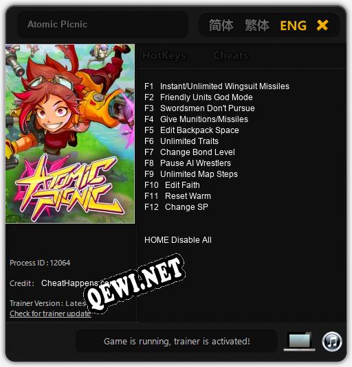 Atomic Picnic: ТРЕЙНЕР И ЧИТЫ (V1.0.72)