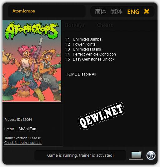 Трейнер для Atomicrops [v1.0.4]