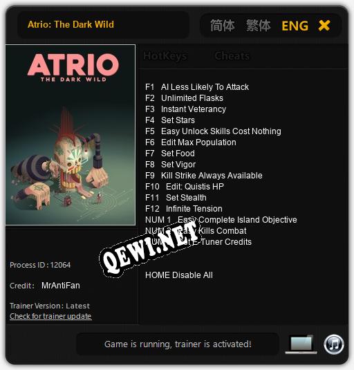 Atrio: The Dark Wild: Трейнер +15 [v1.7]