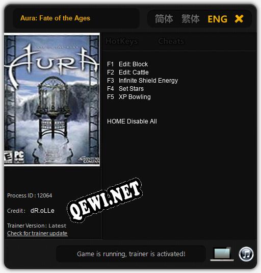 Aura: Fate of the Ages: Трейнер +5 [v1.8]