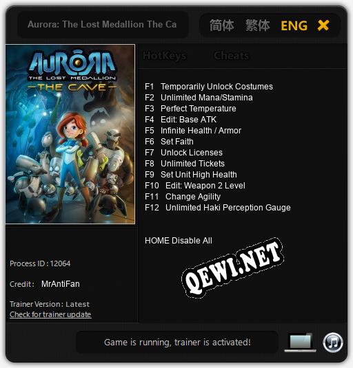 Aurora: The Lost Medallion The Cave: Читы, Трейнер +12 [MrAntiFan]