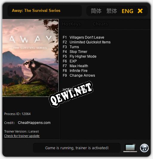 Away: The Survival Series: Трейнер +9 [v1.5]