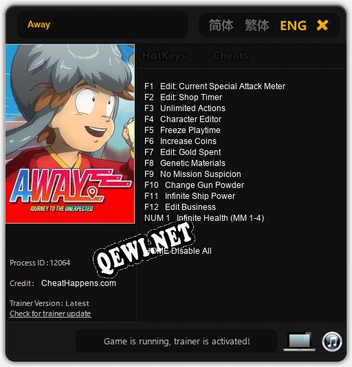 Away: ТРЕЙНЕР И ЧИТЫ (V1.0.5)