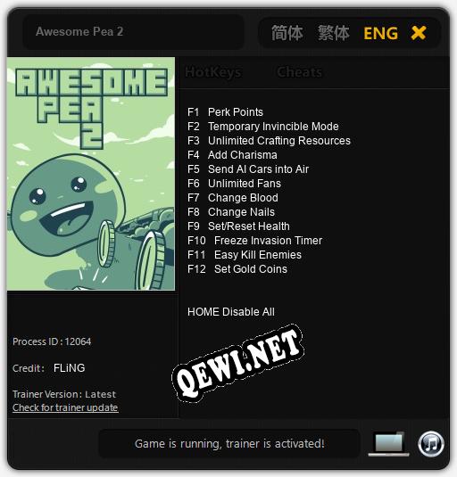 Awesome Pea 2: Читы, Трейнер +12 [FLiNG]