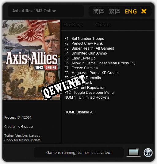 Axis Allies 1942 Online: ТРЕЙНЕР И ЧИТЫ (V1.0.72)