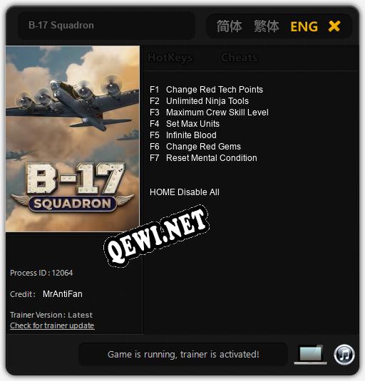 B-17 Squadron: Читы, Трейнер +7 [MrAntiFan]