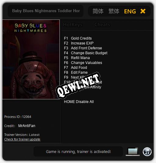 Baby Blues Nightmares Toddler Horror Game: ТРЕЙНЕР И ЧИТЫ (V1.0.85)