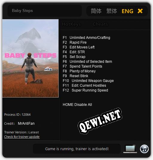 Baby Steps: ТРЕЙНЕР И ЧИТЫ (V1.0.25)