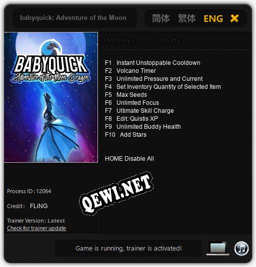 babyquick: Adventure of the Moon Dragon: Трейнер +10 [v1.6]